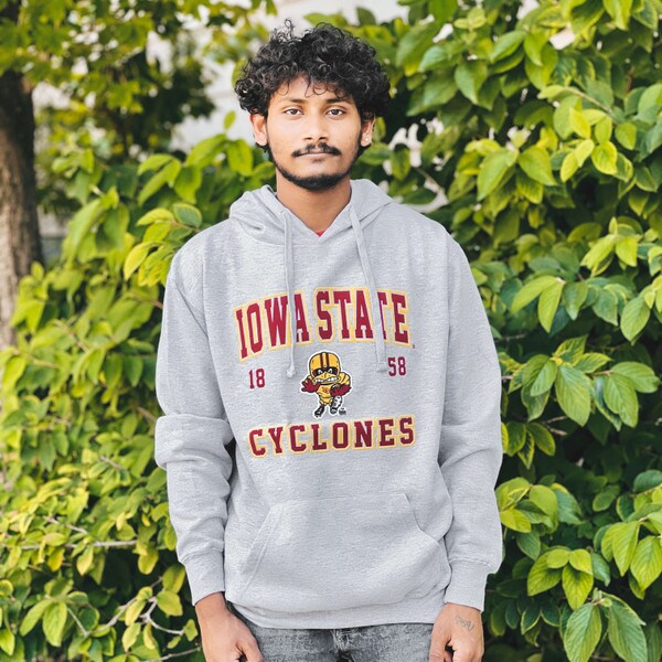 CI Sport Football Cy Heather Gray Hooded Sweatshirt